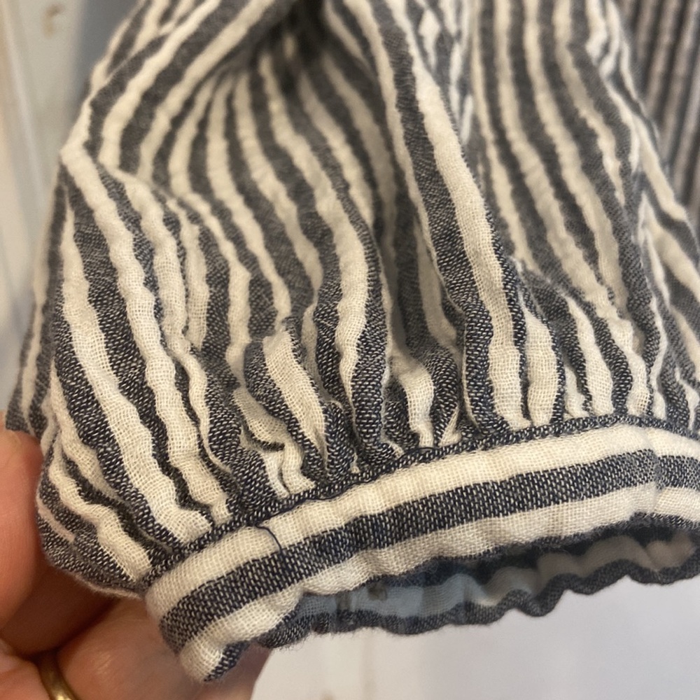 Universal Thread Navy White Vertical Stripes Long… - image 2